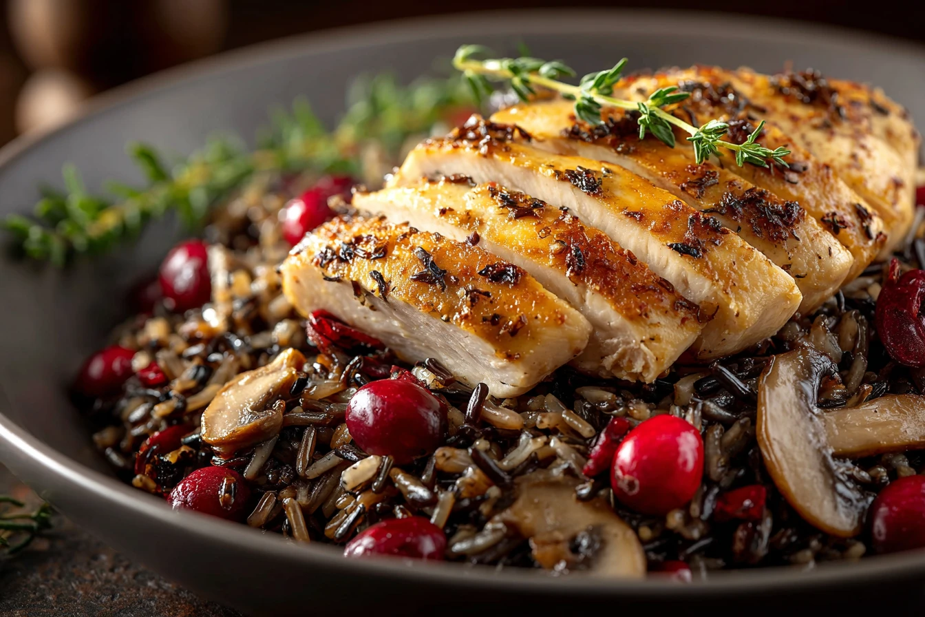 Savory Wild Rice Pilaf Recipe Best Wild Rice With Cranberries How To Cook Herb Wild Rice Pilaf Easy Savory Wild Rice Pilaf...