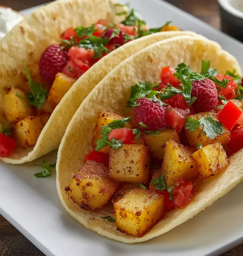 Spicy Potato Soft Taco Recipe Easy Homemade Spicy Potato Taco Vegan Spicy Potato Soft Taco Best Spicy Potato Taco Recipe G...