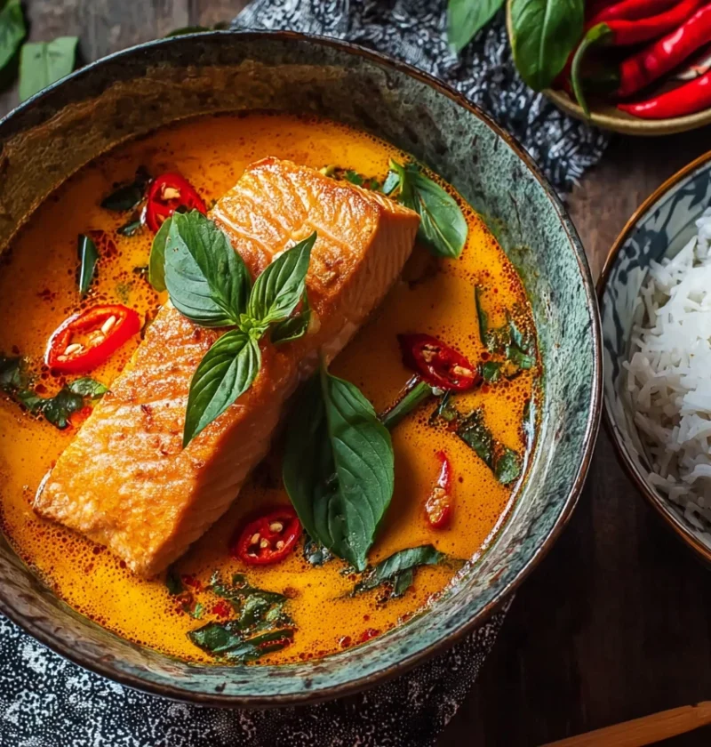 Thai Red Curry Salmon Recipe Best Thai Red Curry Salmon Easy Thai Red Curry Salmon Thai Red Curry Salmon With Coconut Milk...