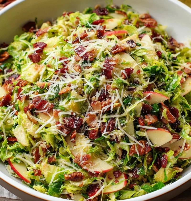 Warm Brussels Sprouts Salad Recipe Bacon Apple Brussels Sprouts Salad Best Warm Brussels Sprouts Salad Healthy Brussels Sp...