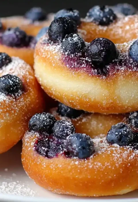 Air Fryer Blueberry Donuts Recipe Best Air Fryer For Donuts Homemade Air Fryer Blueberry Donuts Gluten-free Air Fryer Blue...