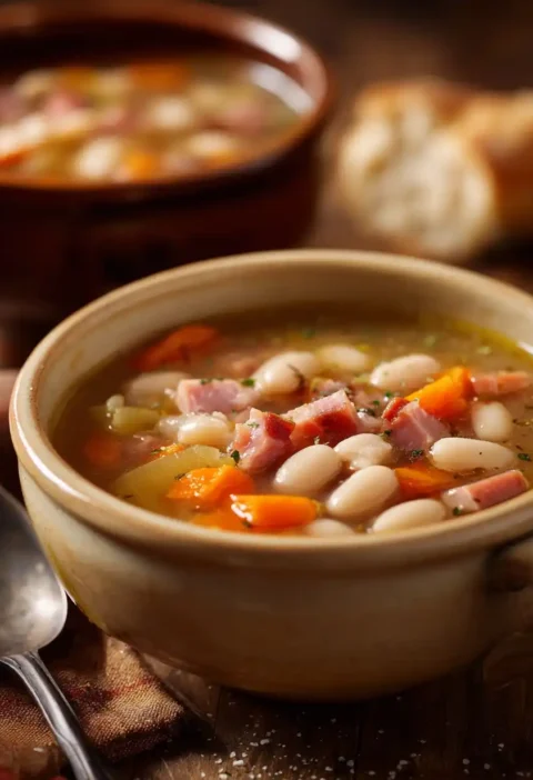 Easy Ham And Bean Soup Recipe Homemade Ham And Bean Soup Slow Cooker Ham And Bean Soup Healthy Ham And Bean Soup Recipe Be...