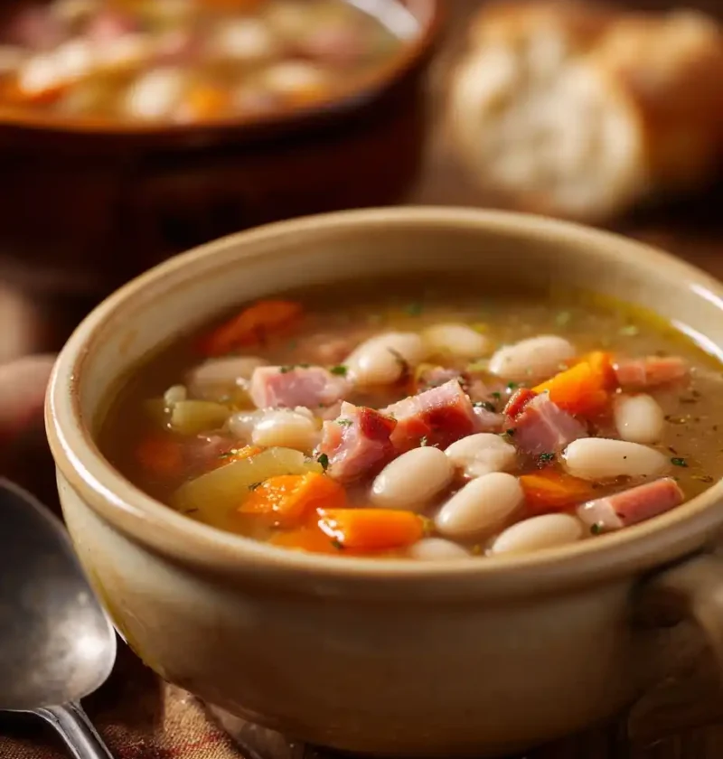 Easy Ham And Bean Soup Recipe Homemade Ham And Bean Soup Slow Cooker Ham And Bean Soup Healthy Ham And Bean Soup Recipe Be...