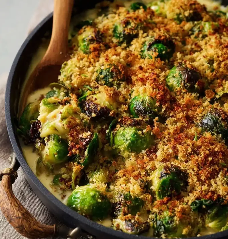 Creamy Brussels Sprouts Recipe Best Cream For Brussels Sprouts Brussels Sprouts With Cream Sauce Low Carb Creamy Brussels ...