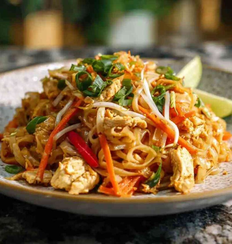 Best Chicken Pad Thai Recipe Authentic Chicken Pad Thai Near Me Chicken Pad Thai Ingredients List Easy Chicken Pad Thai Fo...