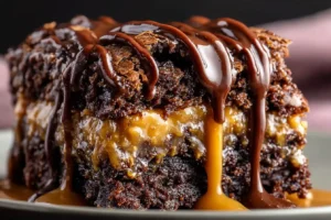 Chocolate Peanut Butter Dump Cake