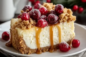 Christmas Sugar Cookie Cheesecake