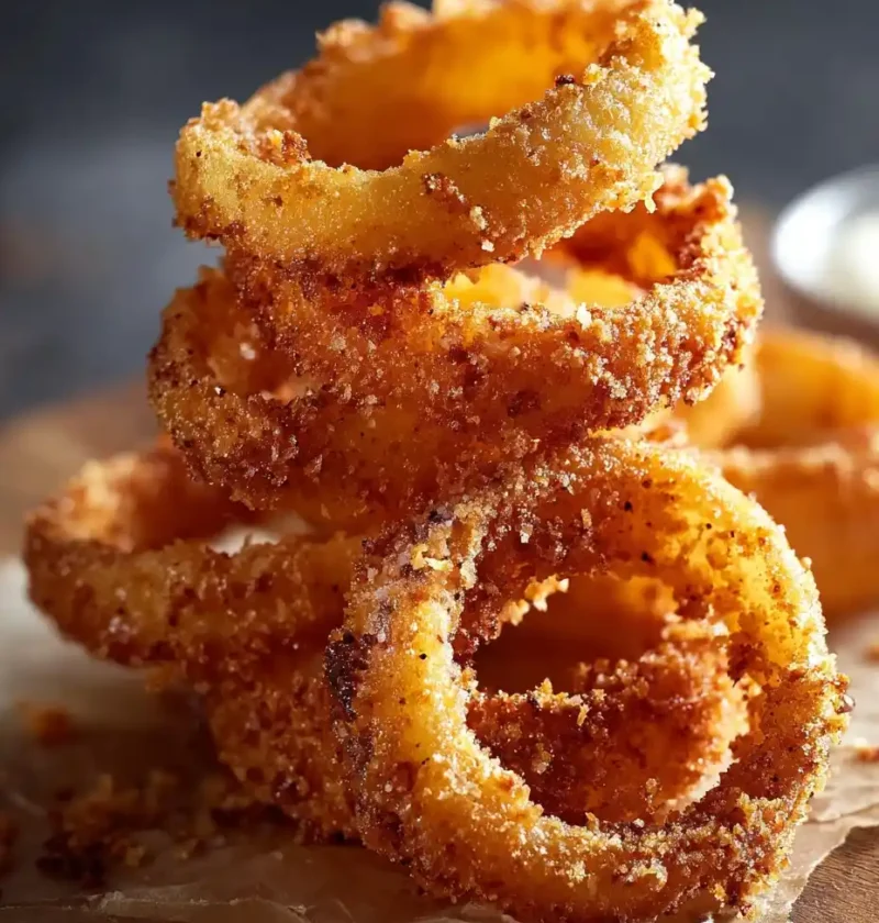 Low Carb Crispy Onion Rings Recipe Keto Onion Rings Almond Flour Best Keto Onion Rings No Breadcrumbs Easy Keto Onion Ring...
