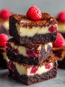 Decadent Raspberry Cheesecake Brownies Recipe