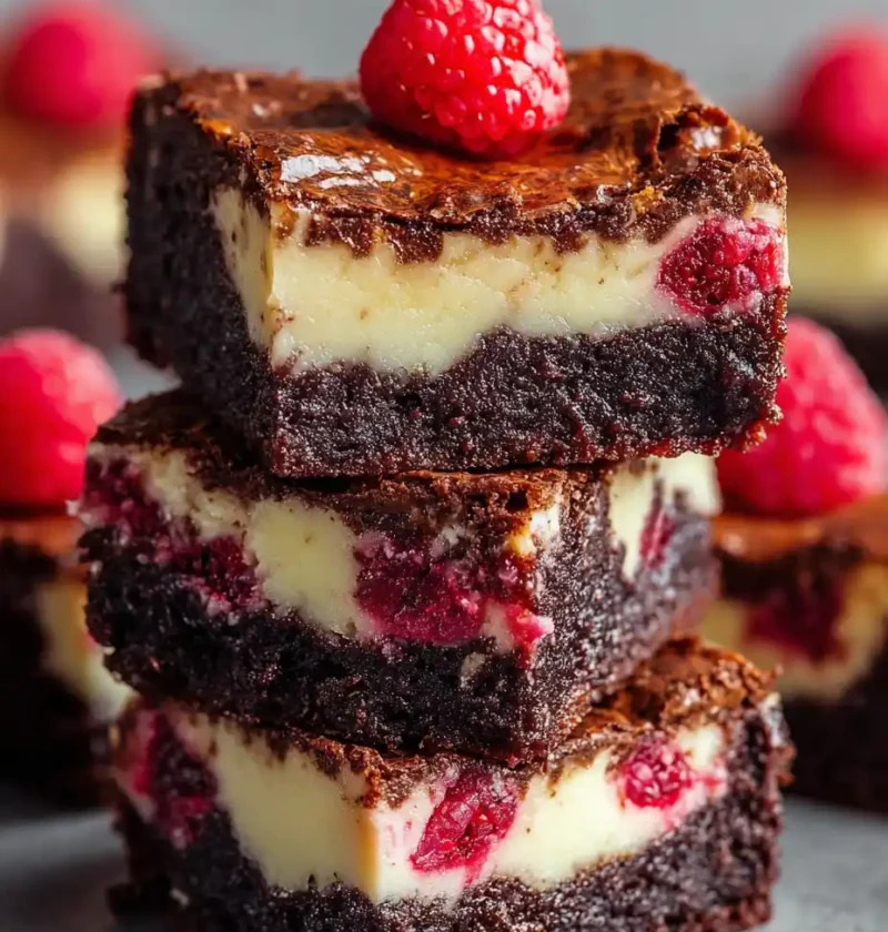 Easy Raspberry Cheesecake Brownies Recipe Homemade Decadent Raspberry Brownies Best Raspberry Cheesecake Brownie Bars Glut...