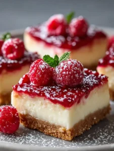 Decadent Raspberry Cream Cheese Bars That Will Delight You