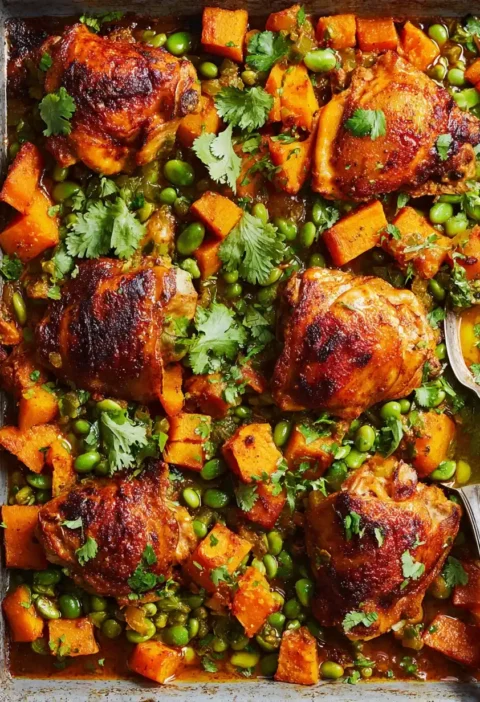 Maple Harissa Chicken Recipe Easy Maple Harissa Chicken Butternut Squash Chicken Dinner Spicy Maple Chicken With Squash Ro...