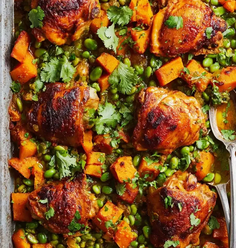 Maple Harissa Chicken Recipe Easy Maple Harissa Chicken Butternut Squash Chicken Dinner Spicy Maple Chicken With Squash Ro...