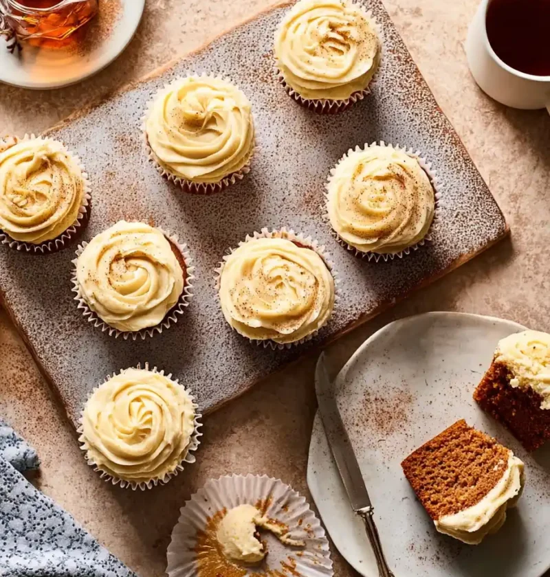 Pumpkin Spice Cupcakes Treat Autumn Cream Cheese Icing Pumpkin Spice Recipe