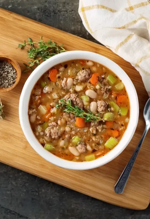 Sausage And White Bean Soup Recipe Healthy Sausage Kale White Bean Soup Slow Cooker Sausage And White Bean Soup Spicy Ital...