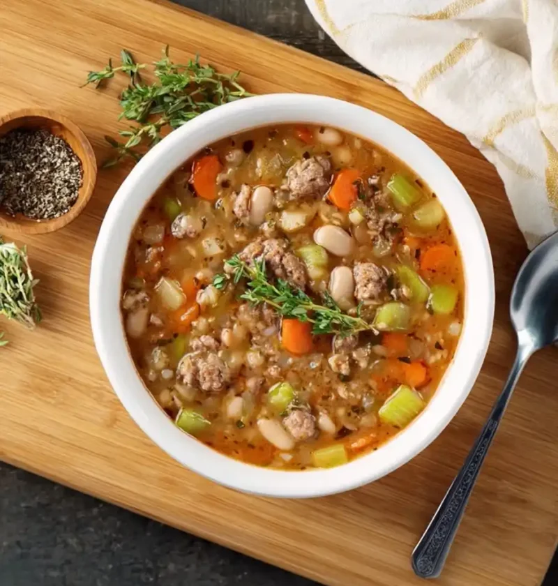 Sausage And White Bean Soup Recipe Healthy Sausage Kale White Bean Soup Slow Cooker Sausage And White Bean Soup Spicy Ital...
