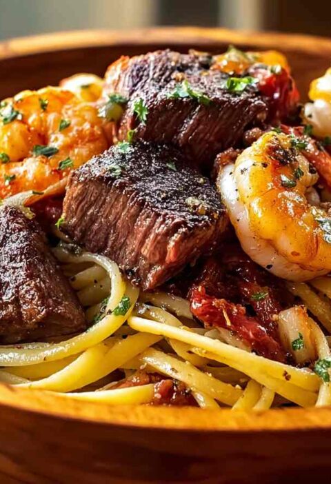 Calabrian Steak And Shrimp Bucatini Recipe Best Shrimp And Steak Bucatini Where To Buy Calabrian Steak And Shrimp Low-calo...