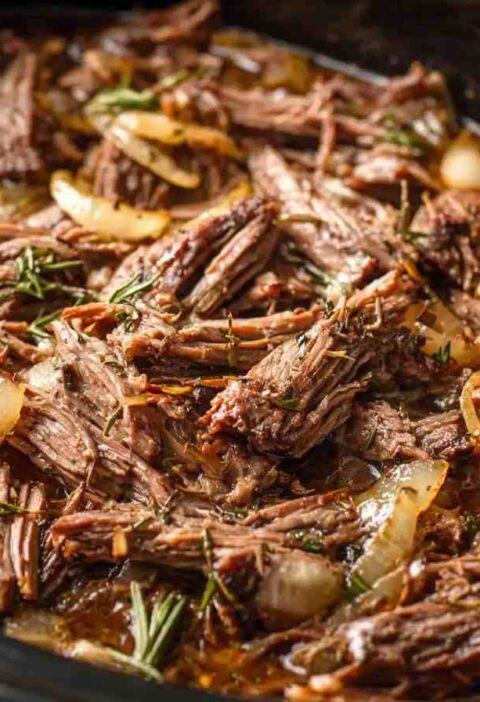 Best Slow Cooker French Onion Pot Roast Recipe Easy French Onion Pot Roast Slow Cooker Slow Cooker French Onion Pot Roast ...