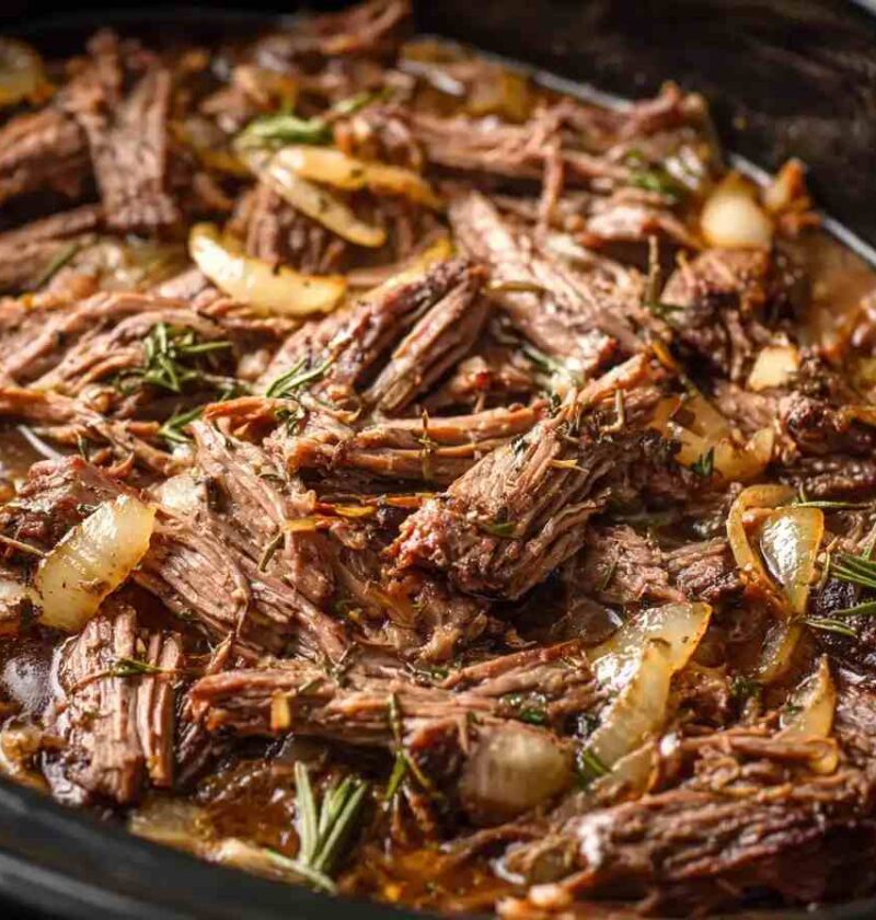 Best Slow Cooker French Onion Pot Roast Recipe Easy French Onion Pot Roast Slow Cooker Slow Cooker French Onion Pot Roast ...