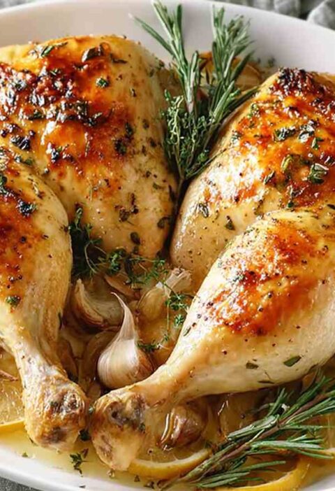 Best Roasted Spatchcock Chicken Recipe How To Prepare Garlic Spatchcock Chicken Savory Spatchcock Chicken Cooking Time Gar...