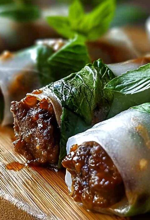 Easy Thai Basil Beef Rolls Recipe Low Carb Thai Basil Beef Rolls How To Make Thai Basil Beef Rolls Thai Basil Beef Rolls F...
