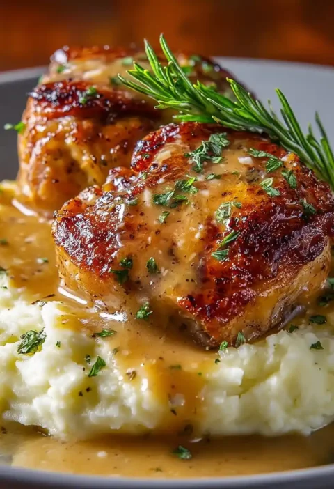 Ultimate Smothered Chicken Thighs in Gravy
