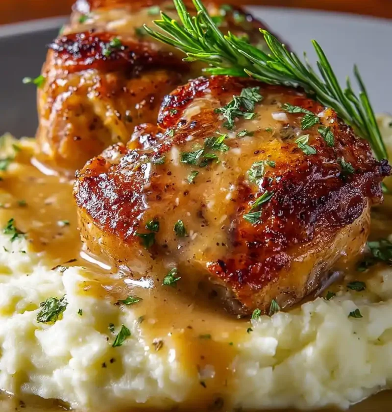 Ultimate Smothered Chicken Thighs in Gravy