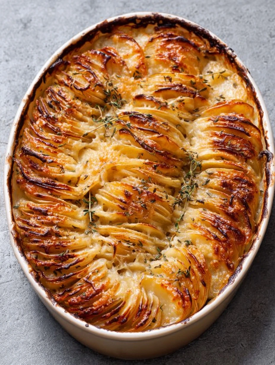 Cheesy Hasselback Potato Gratin Recipe Best Cheeses For Potato Gratin Make Ahead Hasselback Potato Gratin Low Carb Hasselb...