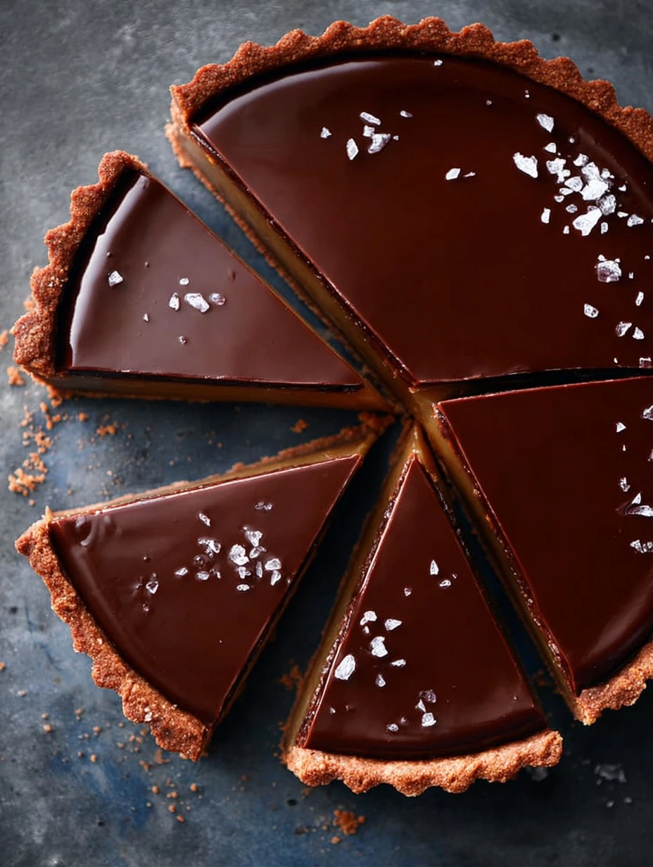 Chocolate Caramel Tart Recipe Best Chocolate Caramel Tart Homemade Chocolate Caramel Tart Easy Chocolate Caramel Tart Reci...