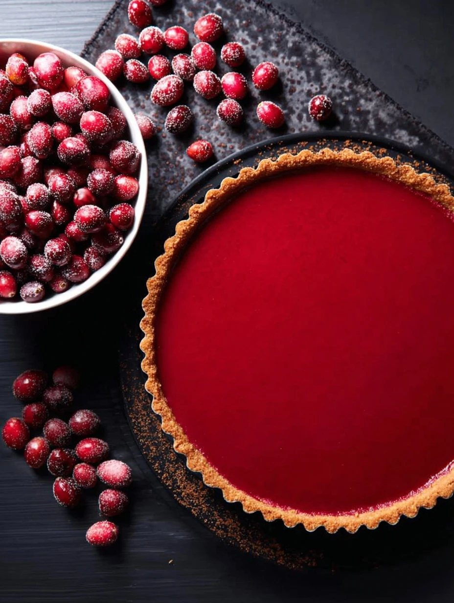Cranberry Curd Tart