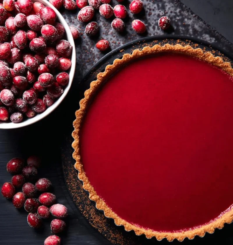 Cranberry Curd Tart Recipe Homemade Cranberry Curd Tart Best Cranberry Curd Tart Cranberry Lemon Curd Tart Gluten-free Cra...