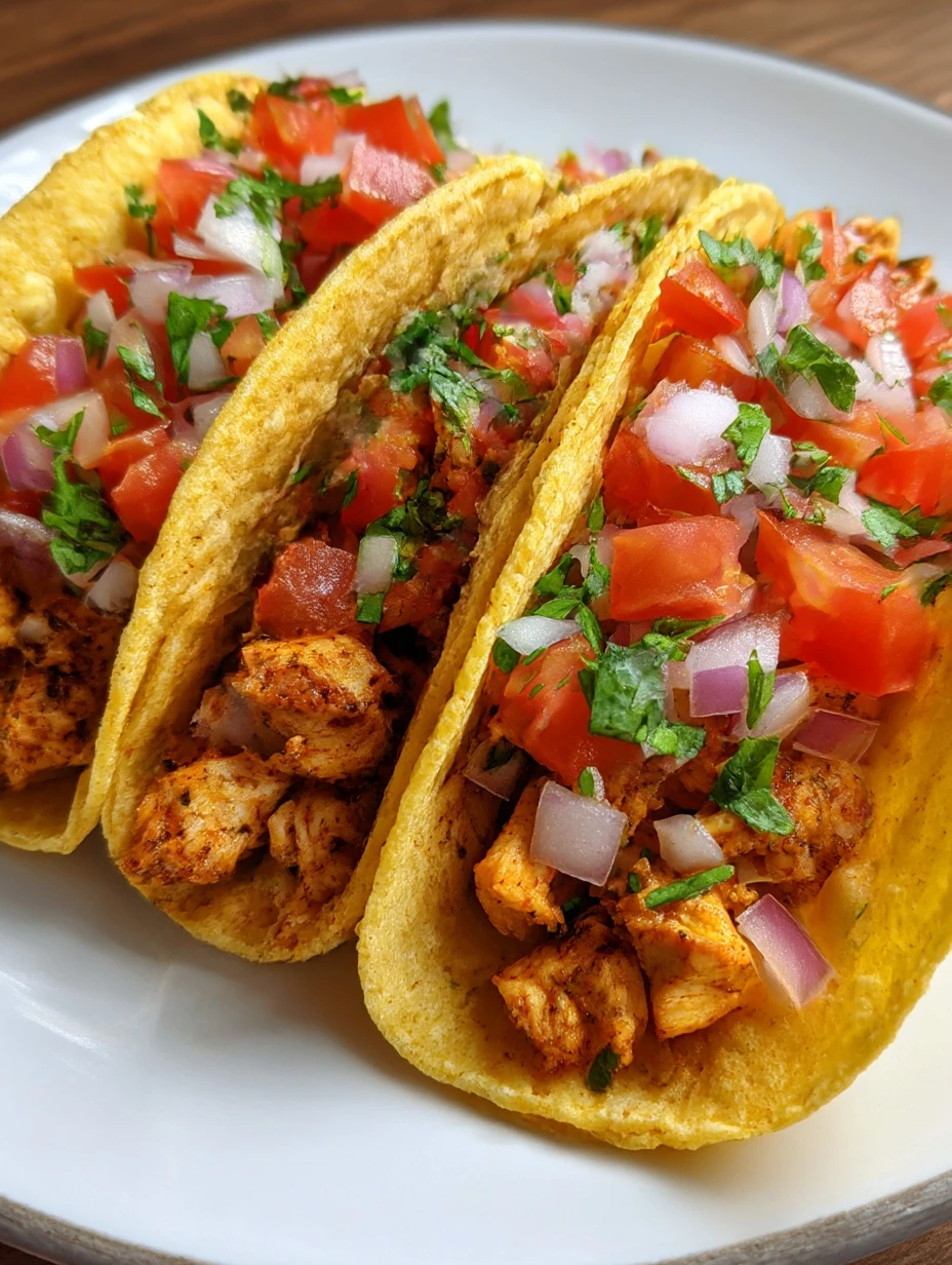 Easy Chicken Tacos Recipe For Beginners Quick And Simple Chicken Tacos Best Chicken Tacos For Families Healthy Homemade Ch...