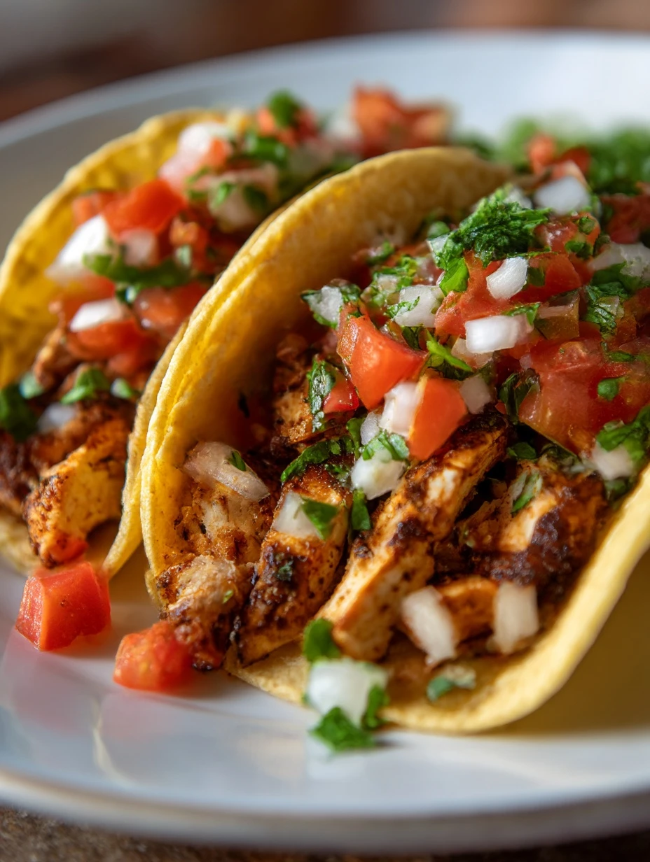 Easy Chicken Tacos Recipe For Beginners Quick And Simple Chicken Tacos Best Chicken Tacos For Families Healthy Homemade Ch...
