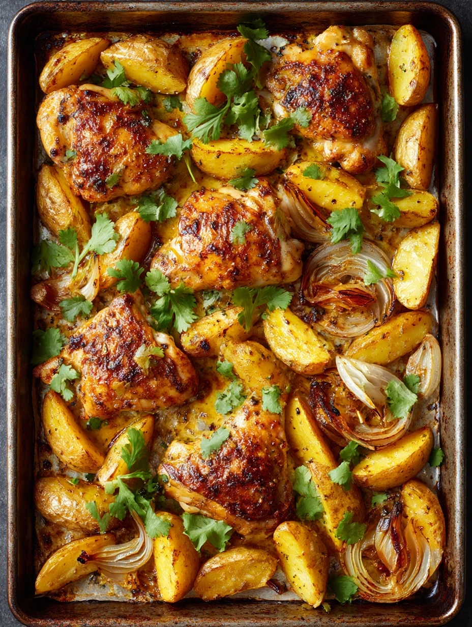 Easy Sheet-pan Malai Chicken Recipe Malai Chicken And Potatoes Sheet-pan Dinner Best Spices For Malai Chicken Sheet-pan Qu...