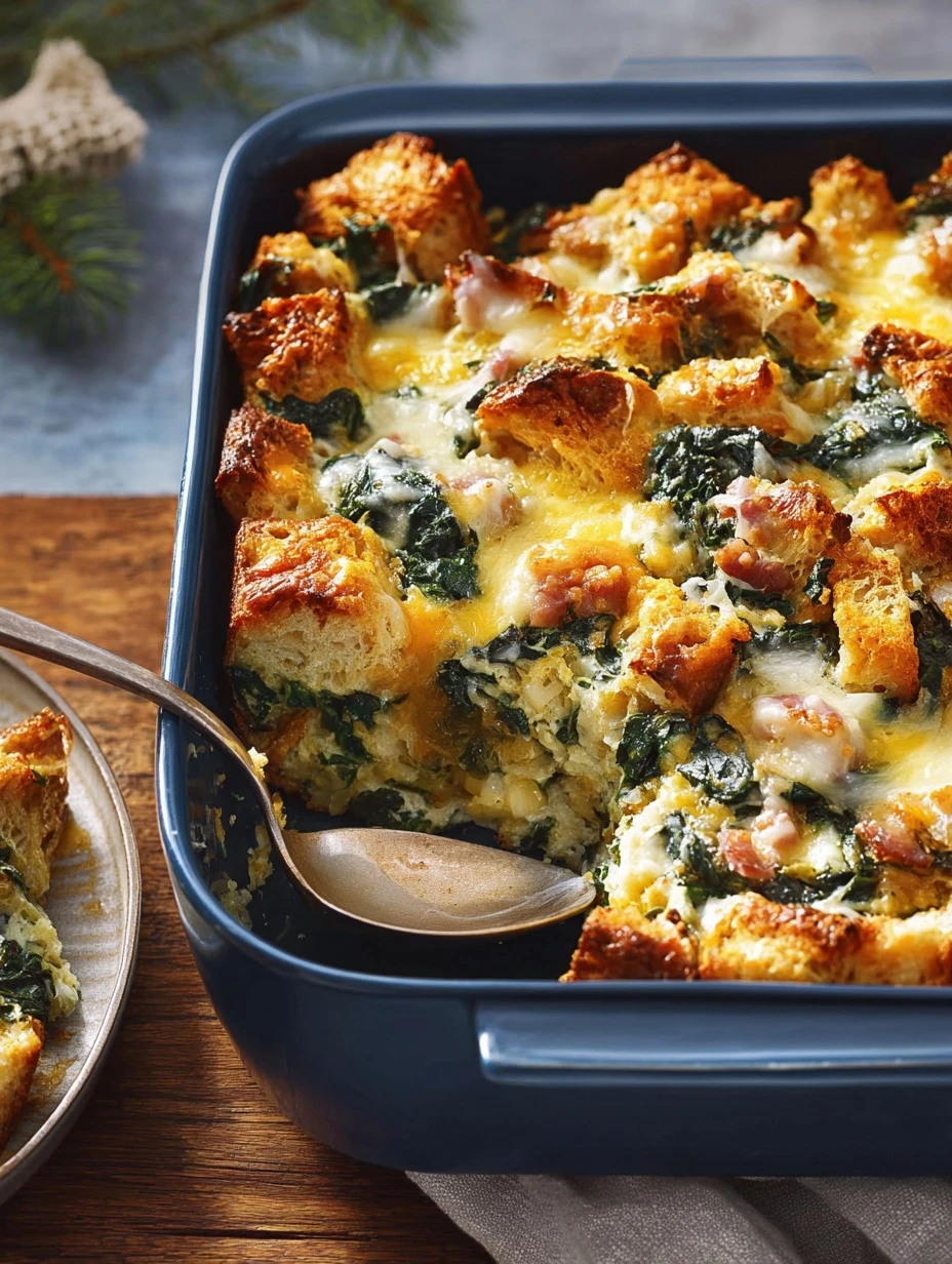 Easy Spinach Gruyère Breakfast Casserole Recipe Healthy Spinach And Gruyère Casserole Ideas Best Cheese For Spinach Brea...