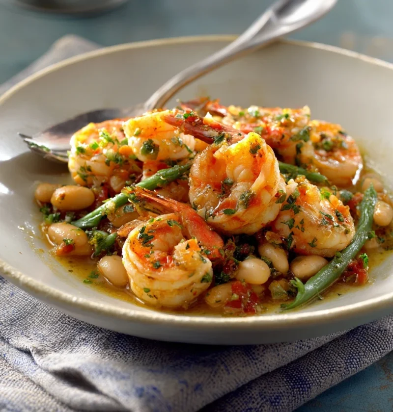 Lemony Shrimp And Bean Stew Recipe Easy Lemony Shrimp Stew Healthy Shrimp Bean Stew Best Shrimp And Bean Stew Lemon Garlic...