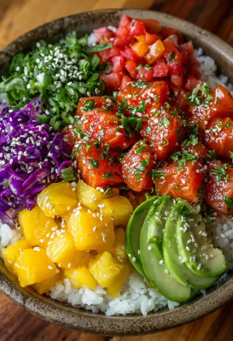 30minute Tuna Salmon Poke Bowls