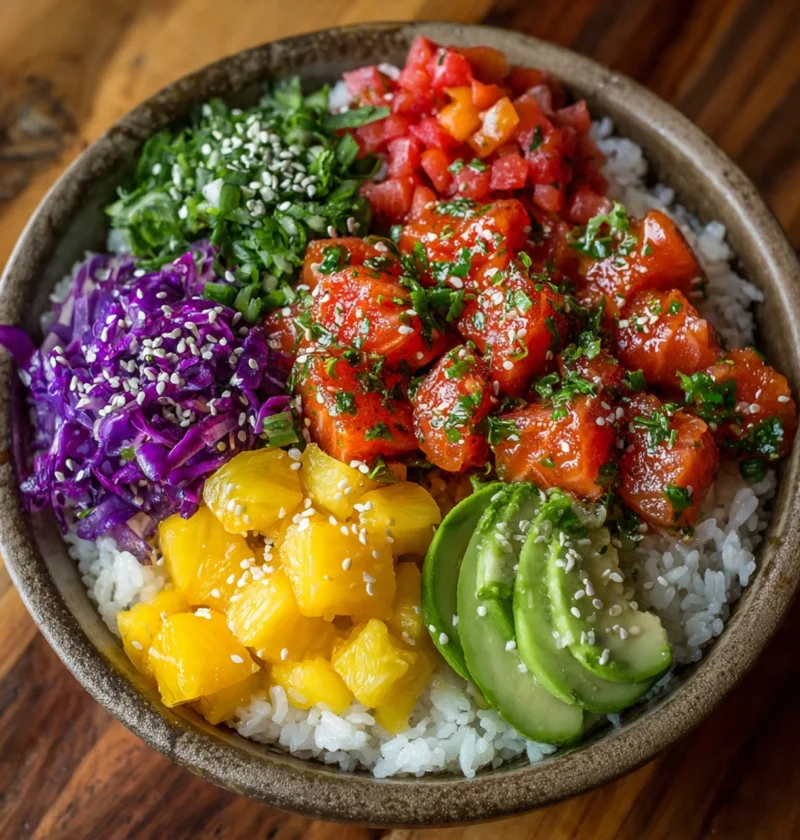 30minute Tuna Salmon Poke Bowls