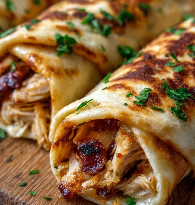 Air Fryer Chicken And Mozzarella Wraps Air Fryer Chicken Mozzarella Wraps