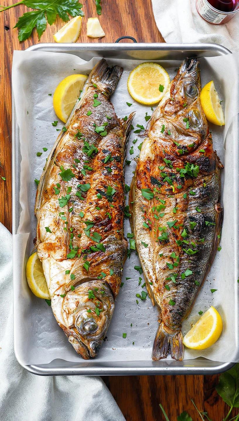 Whole Roasted Branzino
