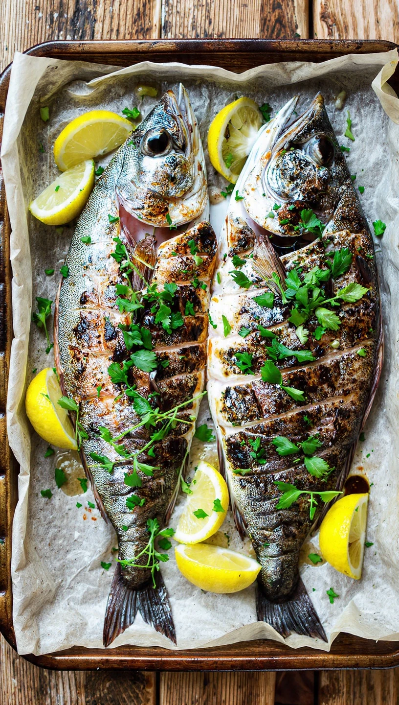 Best Whole Roasted Branzino Recipe How To Cook Branzino In Oven Mediterranean Whole Roasted Branzino Whole Roasted Branzin...