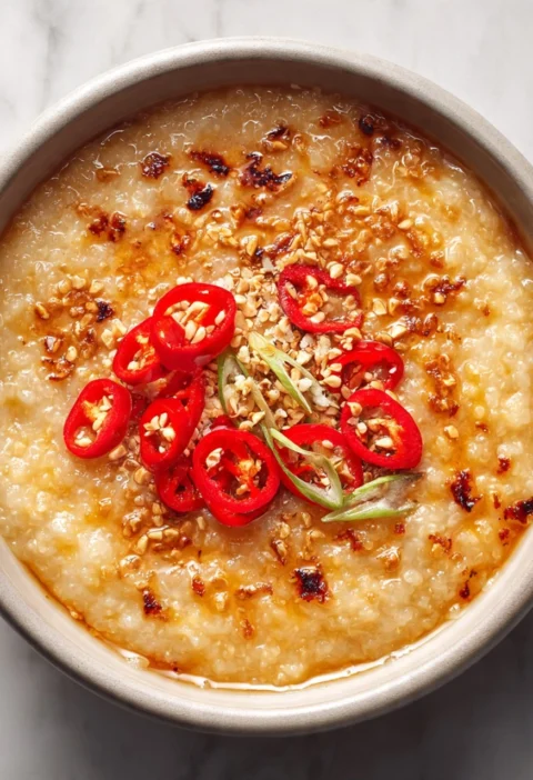 Butternut Squash Congee Chile Oil