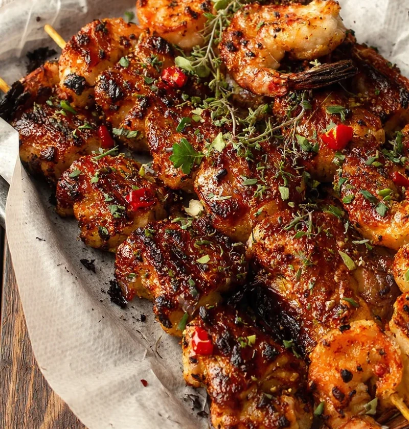 Caribbean Jerk Shrimp Skewers Caribbean Jerk Shrimp Skewers