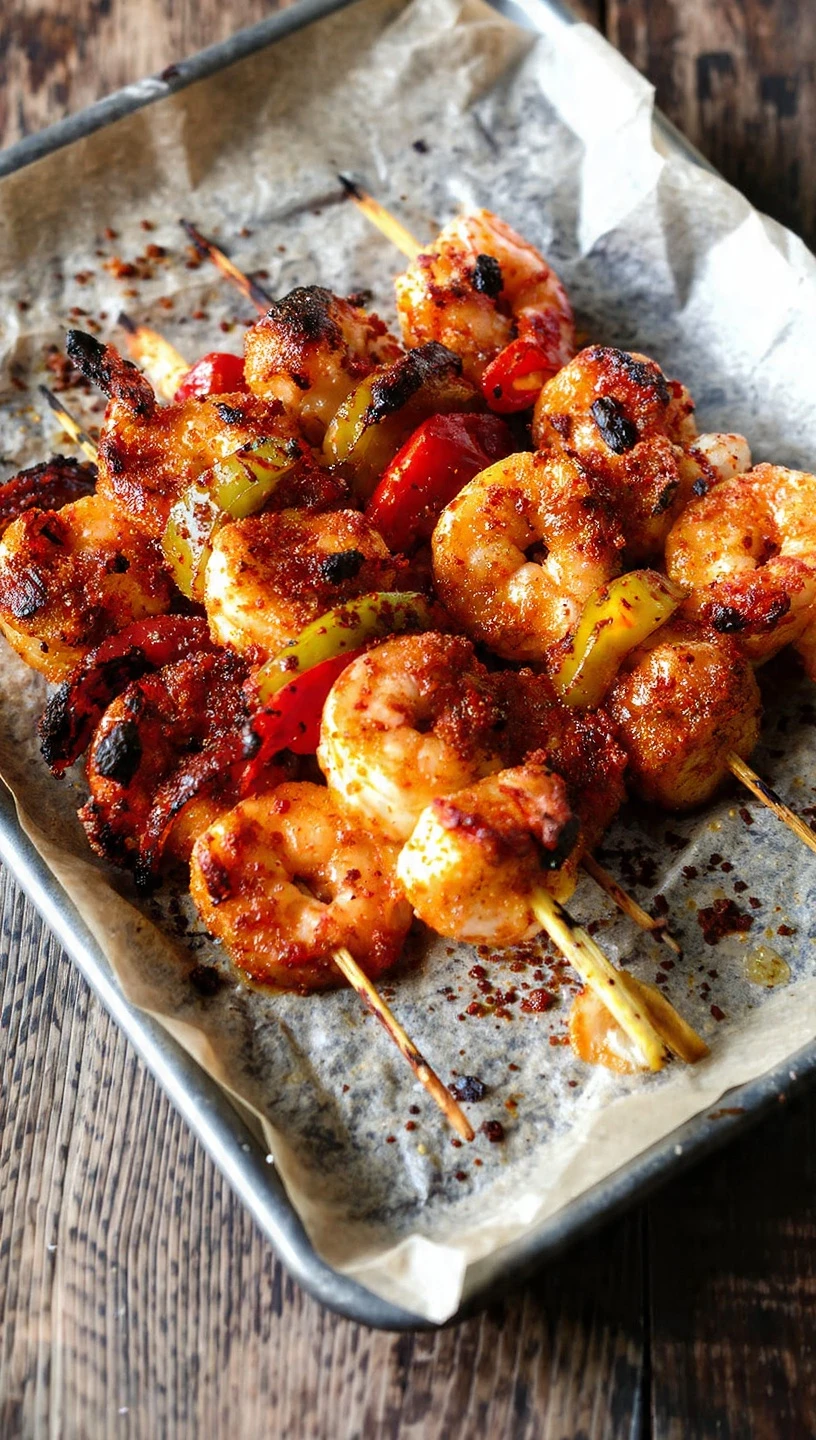 Caribbean Jerk Shrimp Skewers Caribbean Jerk Shrimp Skewers