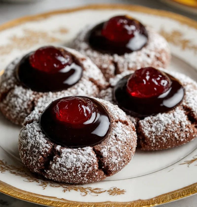 Chocolate Peanut Butter Blossoms