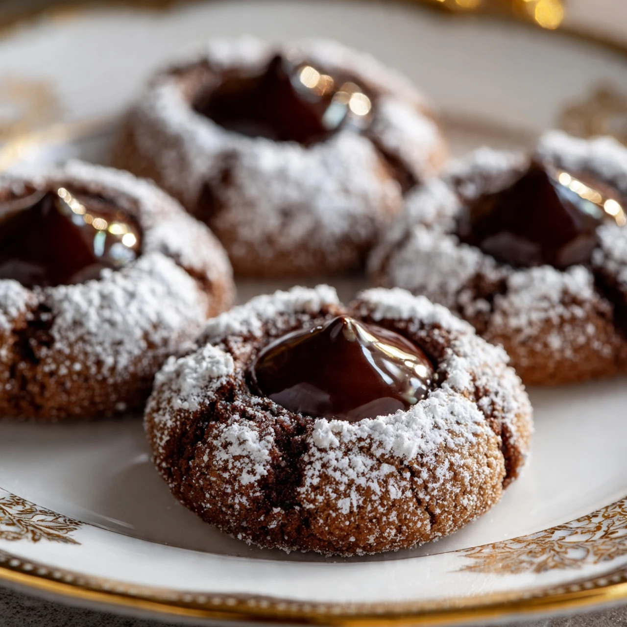 Chocolate Peanut Butter Blossoms