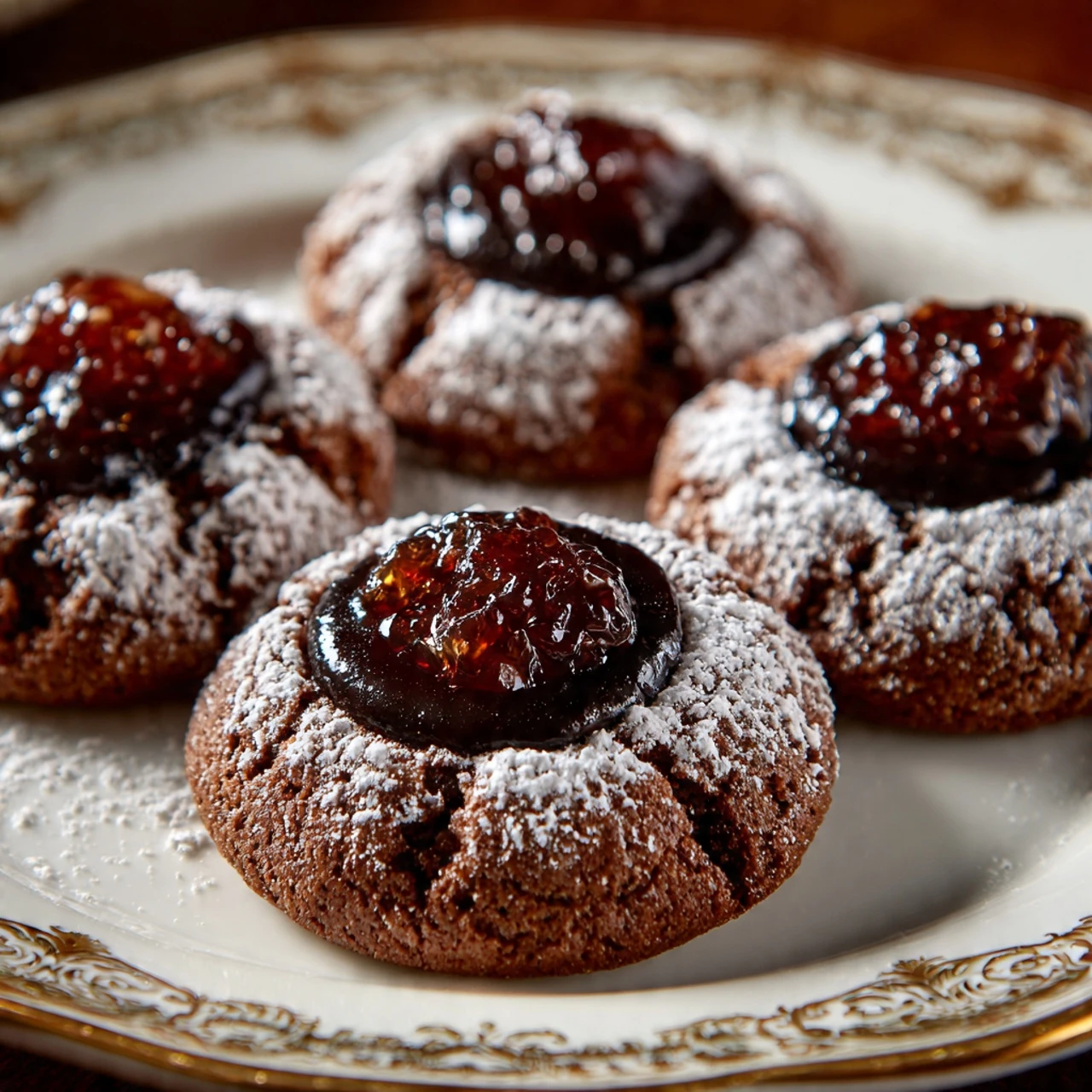 Chocolate Peanut Butter Blossoms
