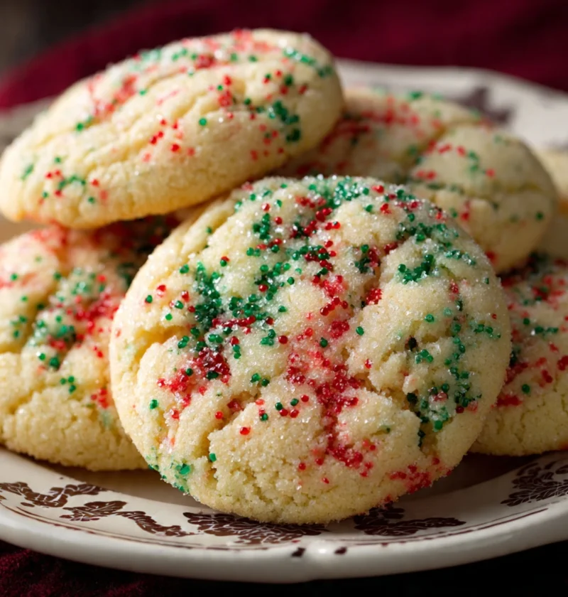 Christmas Sprinkle Sugar Cookies