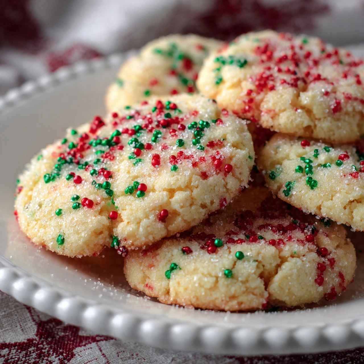 Christmas Sprinkle Sugar Cookies