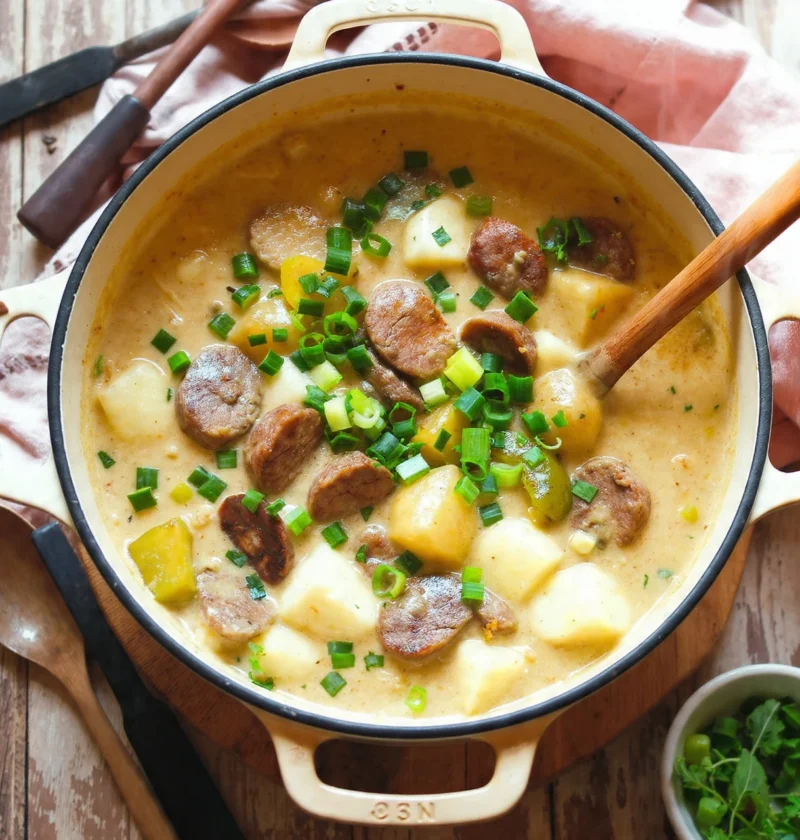 Classic Dutch Oven Cajun Potato Soup